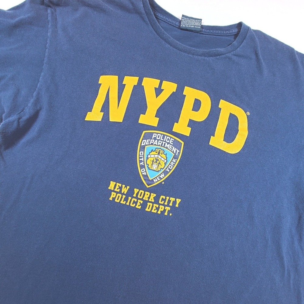 NYPD New York City Police Department 2013 Blue Graphic T Shirt NYC Police Tee